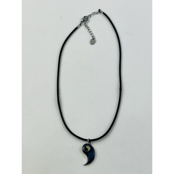 Claire’s Green Blue Purple Pendant Mood Yin Yang Moon Choker Necklace Costume Ch - Picture 5 of 16